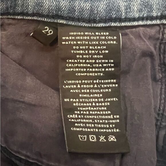 J Brand Standstill Side Stripe Jeans Cropped Raw Cut Hem Denim - Picture 5 of 6